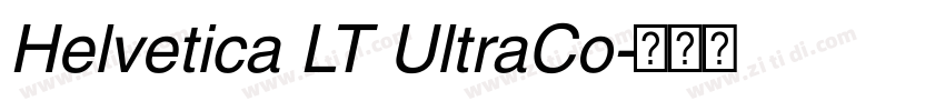 Helvetica LT UltraCo字体转换